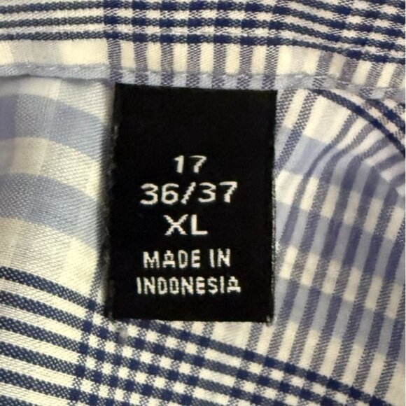 Lauren Ralph Lauren Slim Fit Performance Dress Shirt Size XL  17 36/37 Plaid - Picture 6 of 6